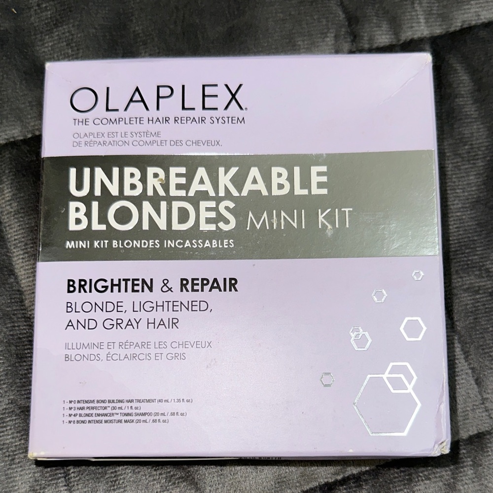 Olaplex Unbreakable Blondes Mini Kit | No.3 No.4P No.8 Blonde Repair Set